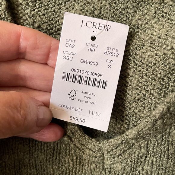 J. Crew NWT knit tank top in moss green size S - Picture 3 of 8
